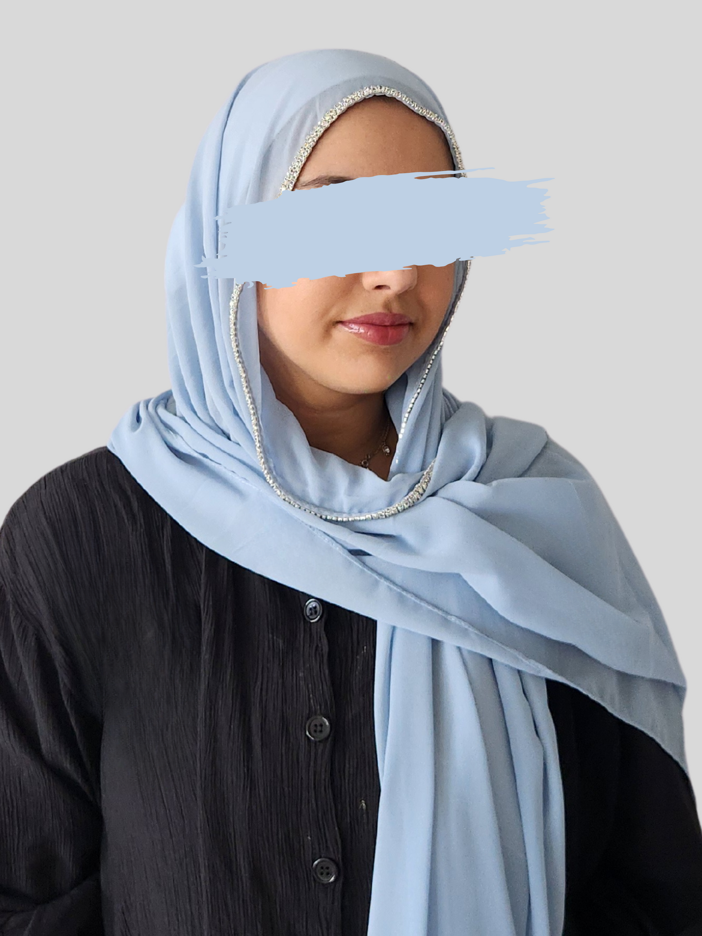 Rhinestone Chiffon Hijab