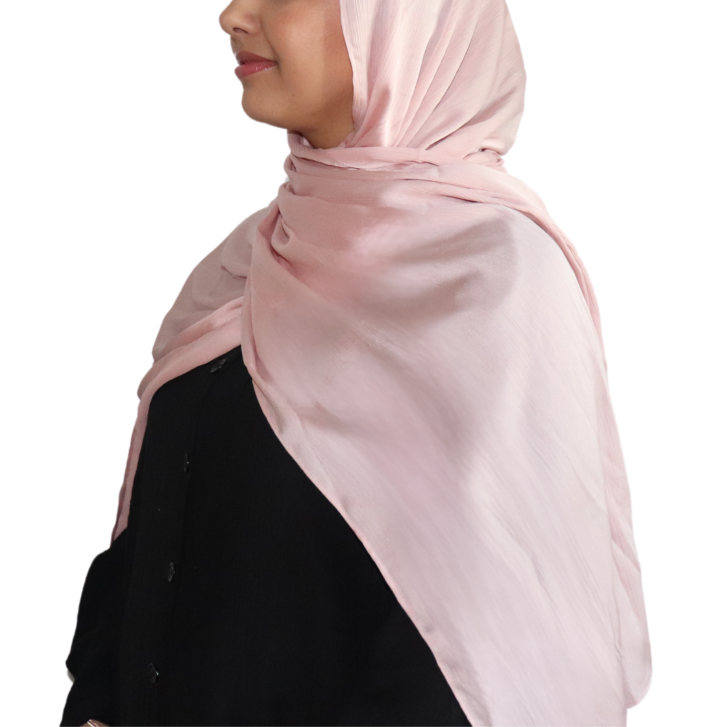 Blush Crinkle Chiffon Hijab | Stylish Women's Hijabs
