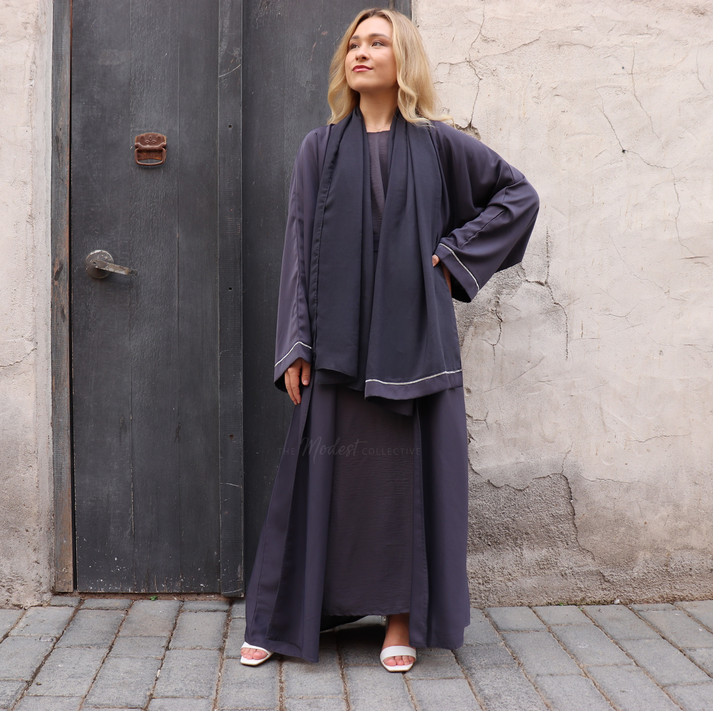 abaya set simple abaya ramadan abaya embellished abaya grey abaya rhinestone abaya eid abaya