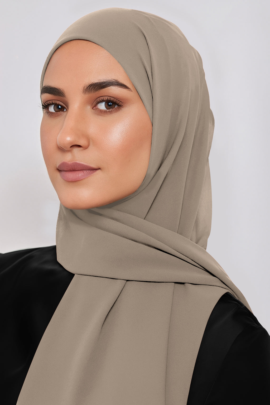 Premium Chiffon Hijab Taupe – The Modest Collective