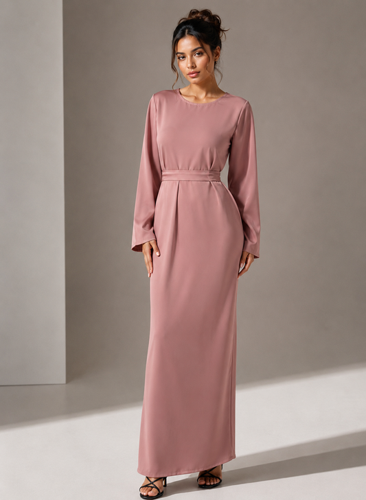 Abaya Under Dress - Pink