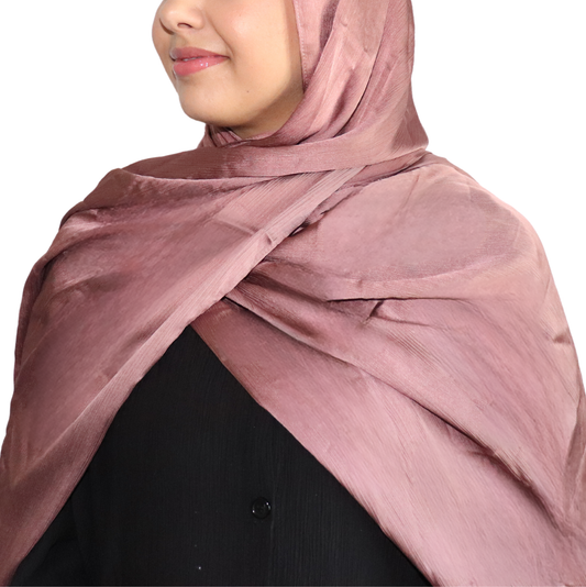 Blossom Satin Crinkle Chiffon Hijab | Elegant Women's Hijabs