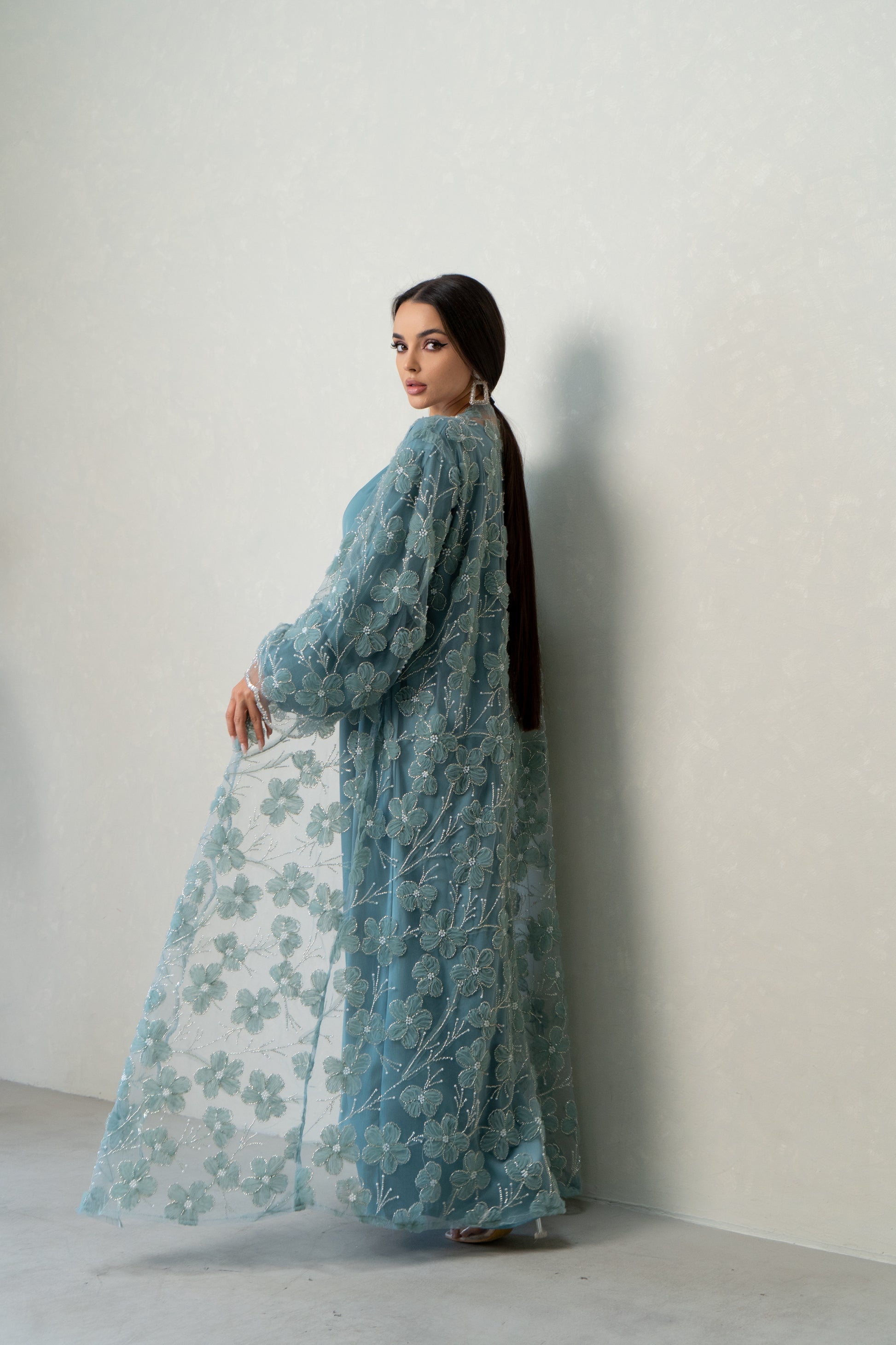 luxury abaya floral embellished abaya tulle abaya dubai abaya formal abaya wedding abaya unique abaya 