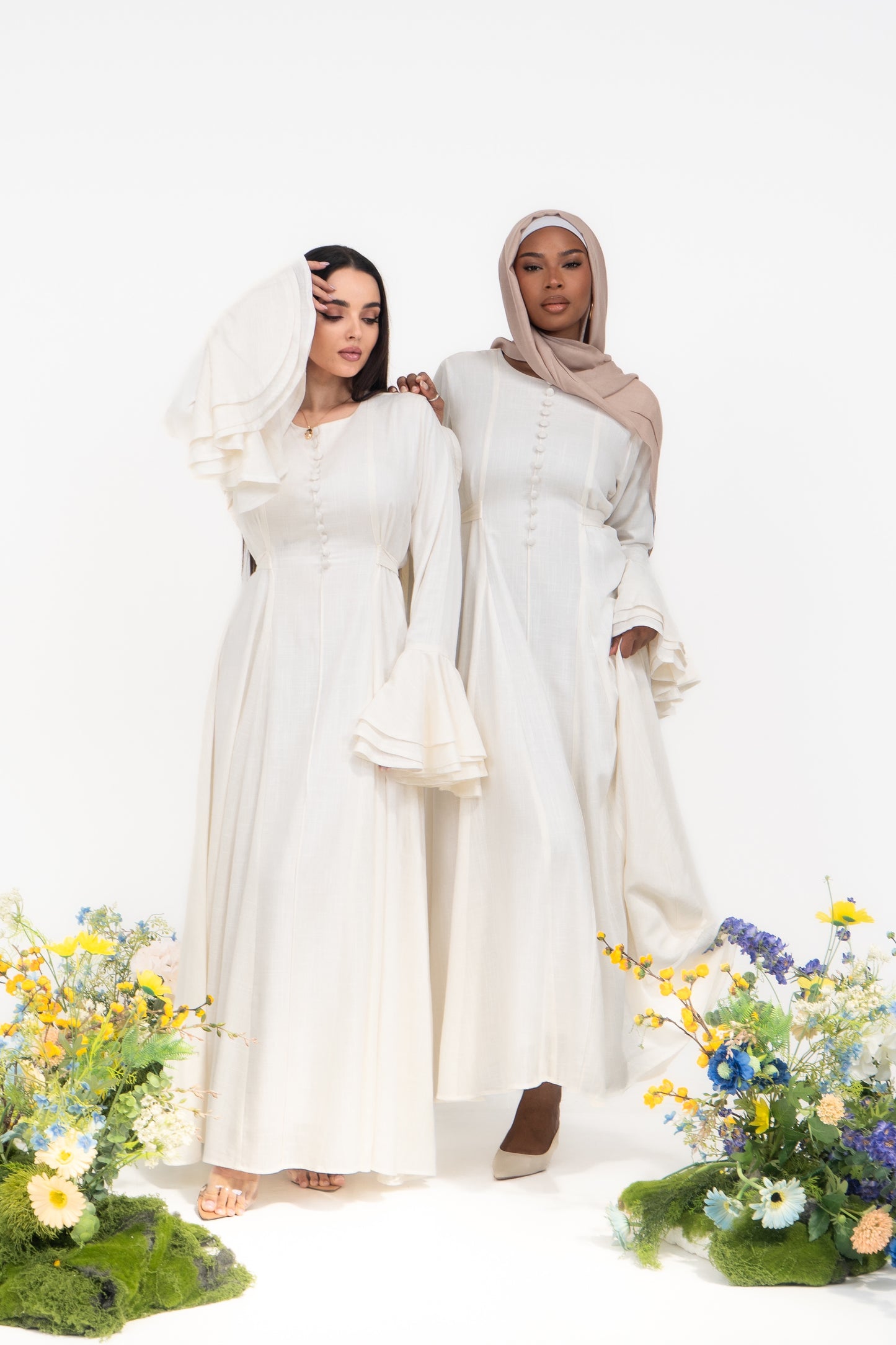 Grace Linen Maxi Dress
