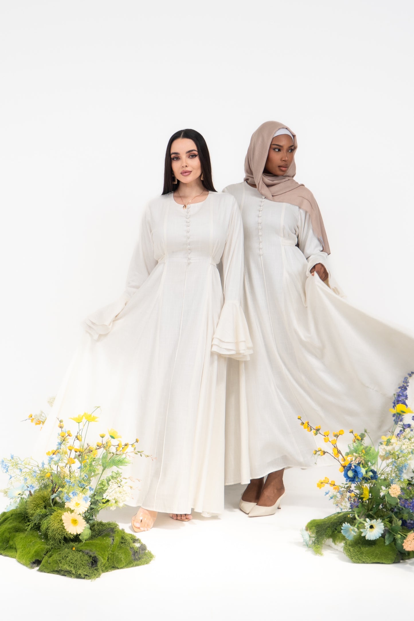 Grace Linen Maxi Dress