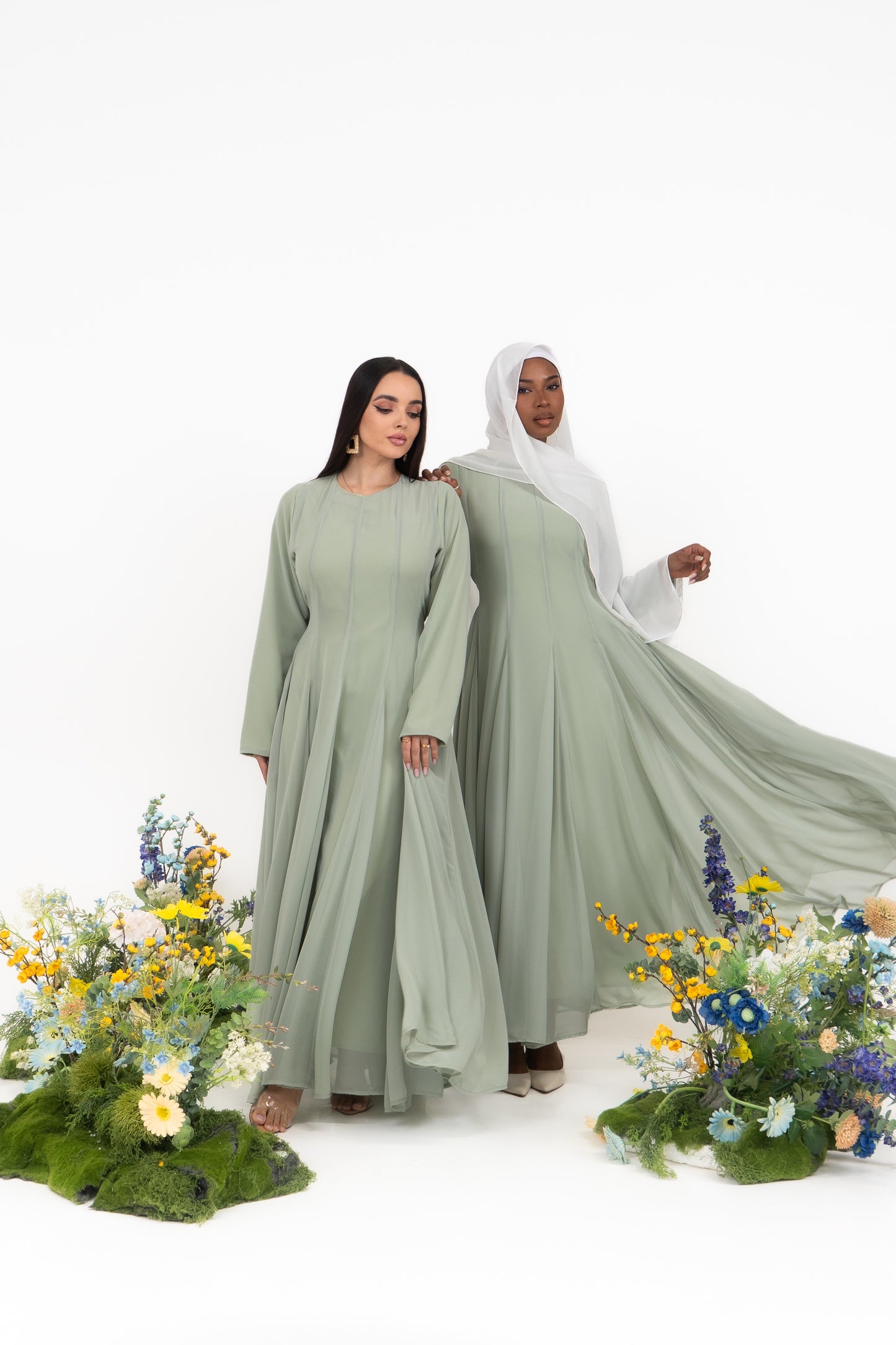 Elora Evening Gown with Cape