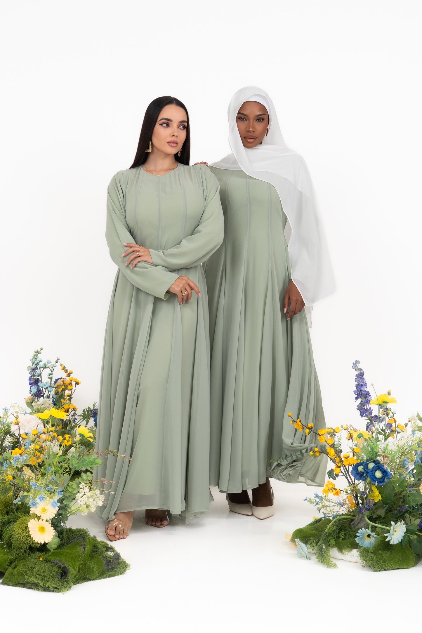 Elora Evening Gown with Cape