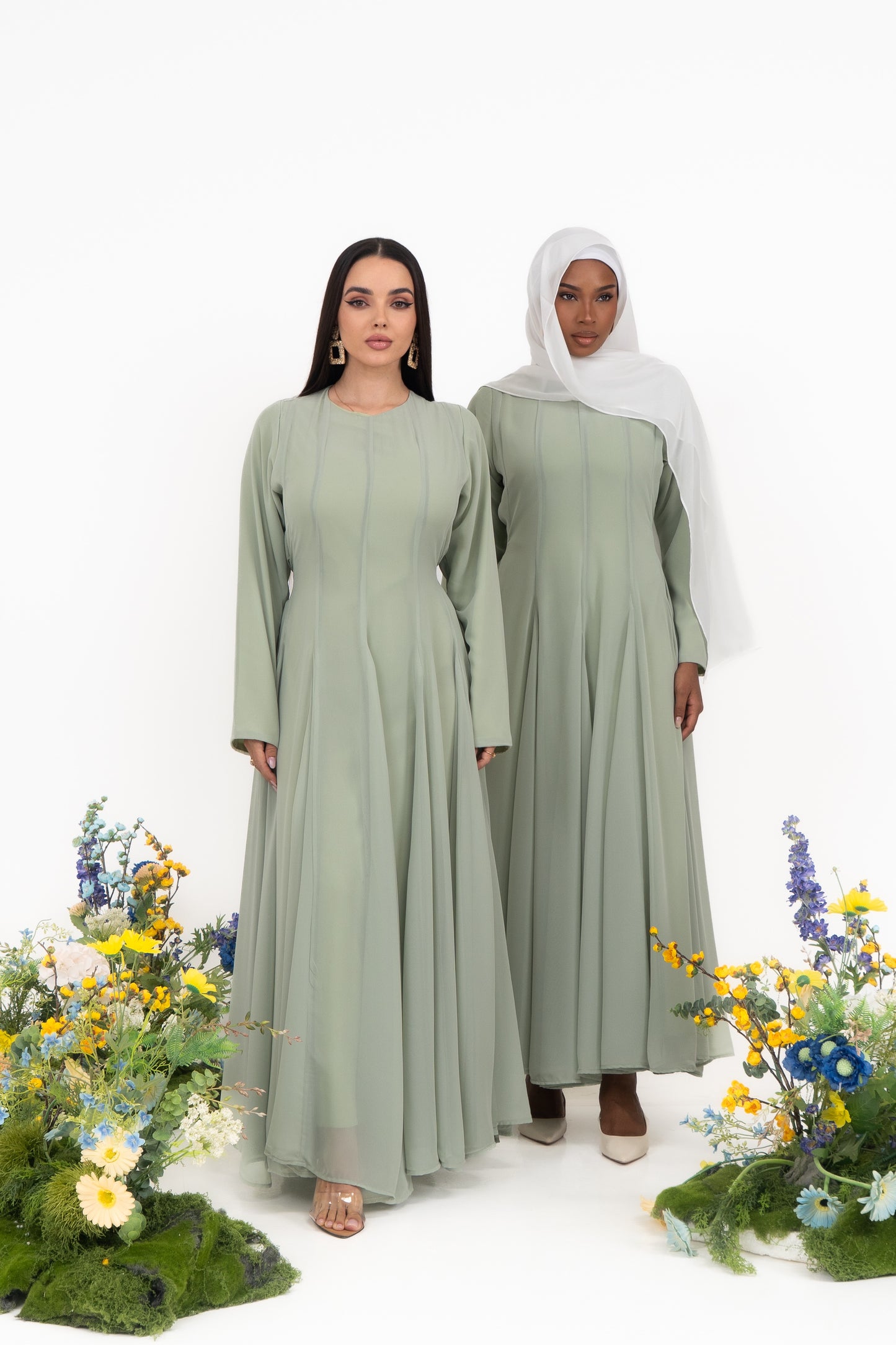 Elora Evening Gown with Cape