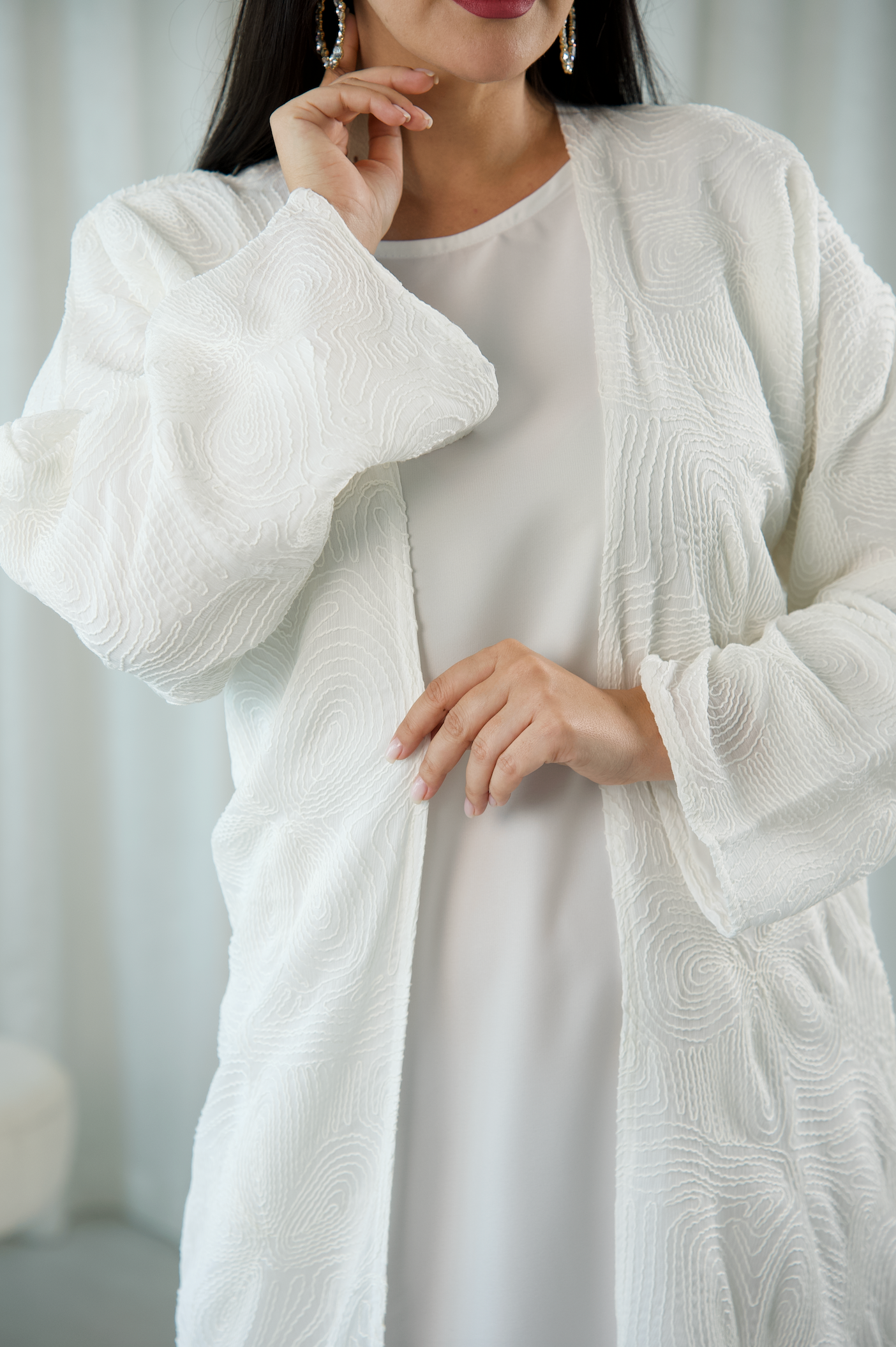 cotton embroidered abaya white abaya
