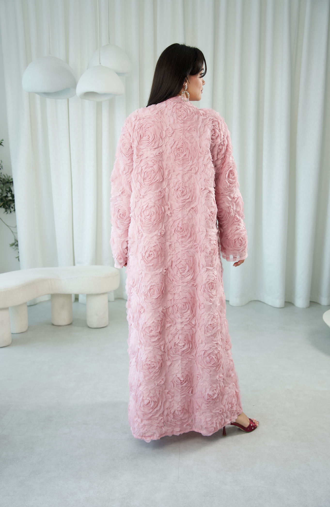 Rose Muse 3D Abaya Set