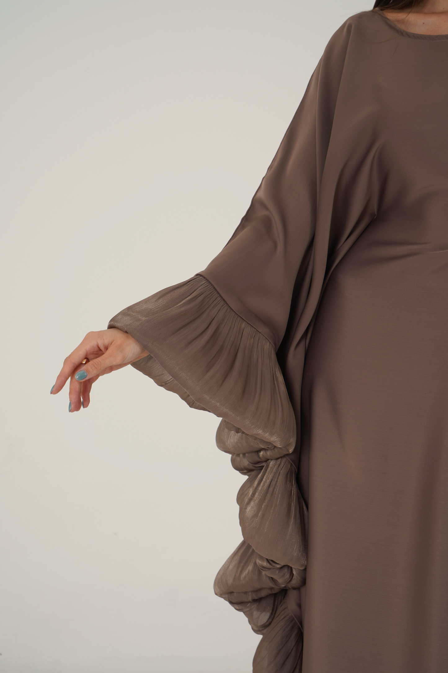 Amirah Butterfly Kaftan - Taupe