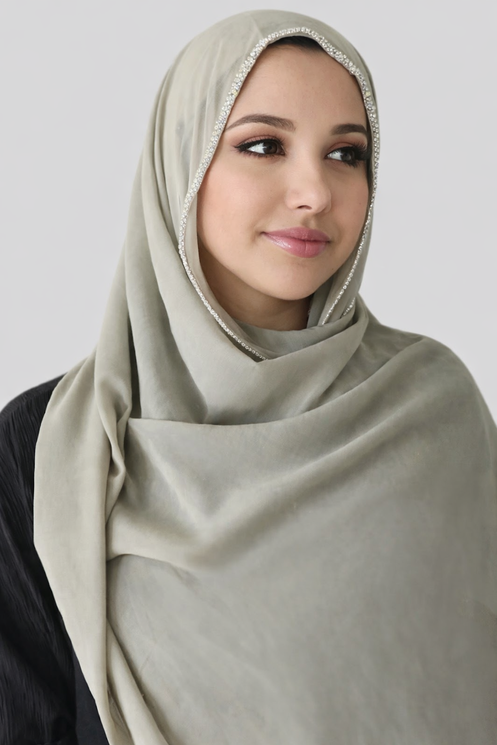 Rhinestone Chiffon Hijab