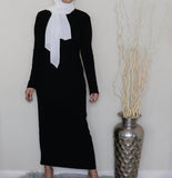 Long sleeve maxi dress - Black
