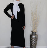 Long sleeve maxi dress - Black