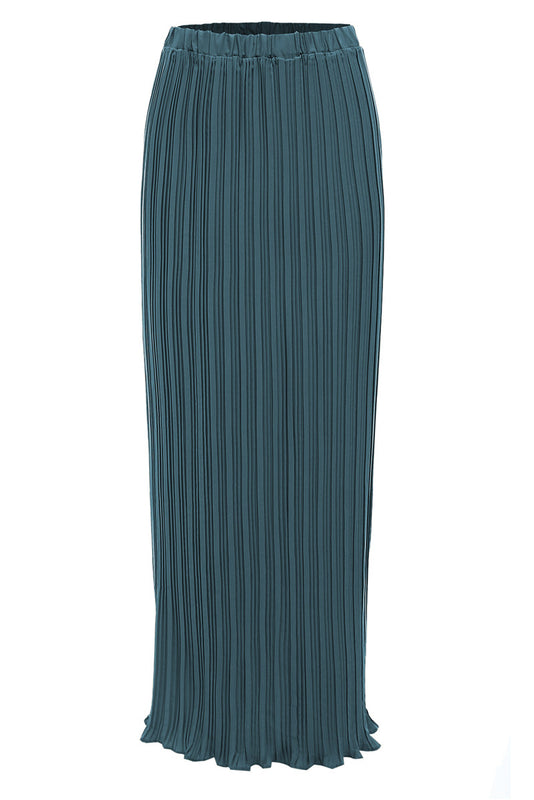Pleated Maxi Skirt - Emerald