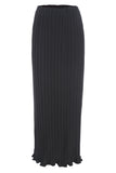 Pleated Maxi Skirt - Black