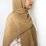 Camel - Pleated Chiffon