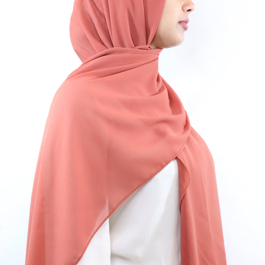 Blush Premium Chiffon Hijab | Elegant Women's Hijabs