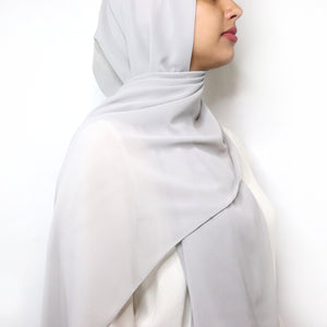 Light Grey - Premium Chiffon