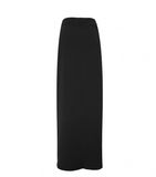 Ribbed Maxi Skirt - Black