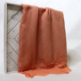 Peach Sorbet - Lace & Pearl Cotton Viscose