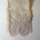 Natural - Lace & Pearl Cotton Viscose