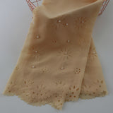 Sand - Pearl Lasercut Chiffon
